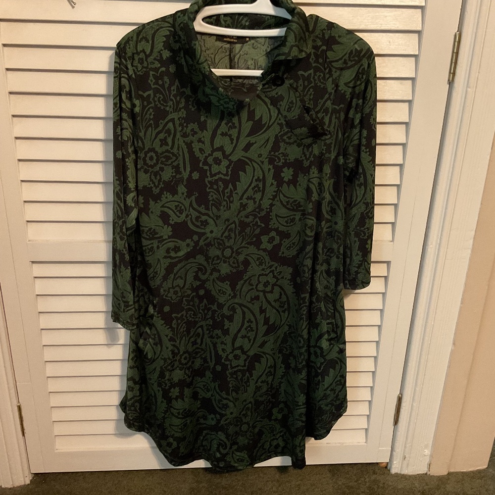 Green Paisley Dress